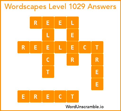 Wordscapes Level 1029 Answers