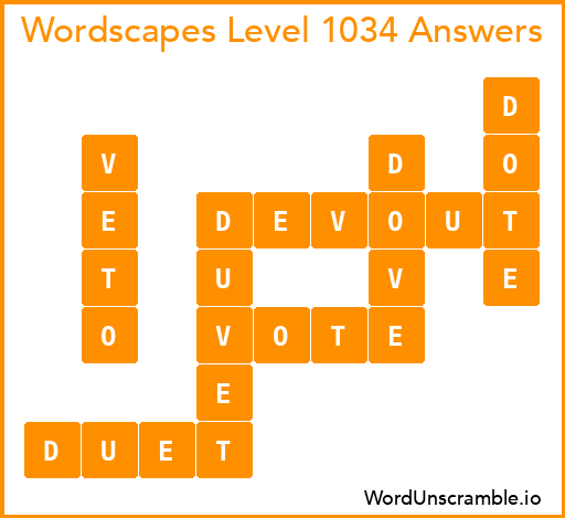 Wordscapes Level 1034 Answers