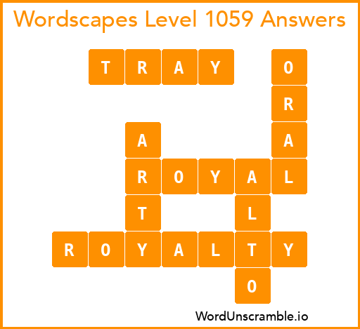 Wordscapes Level 1059 Answers