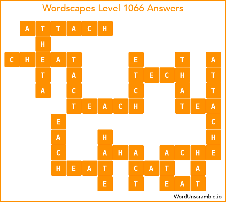 Wordscapes Level 1066 Answers
