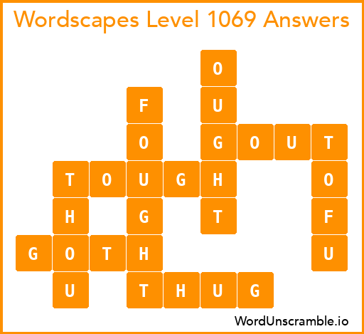 Wordscapes Level 1069 Answers