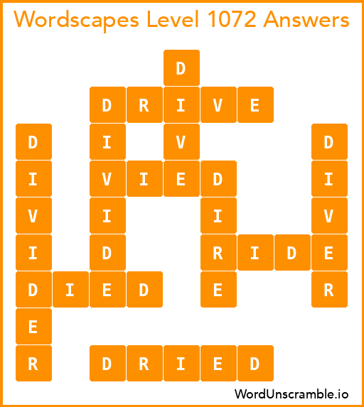Wordscapes Level 1072 Answers
