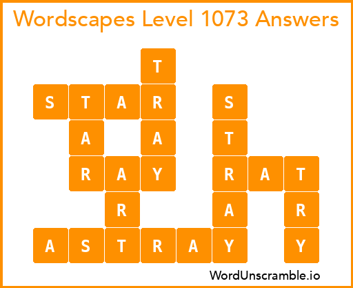 Wordscapes Level 1073 Answers