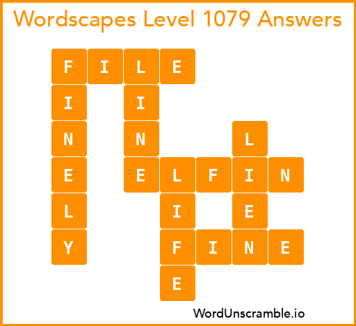 Wordscapes Level 1079 Answers