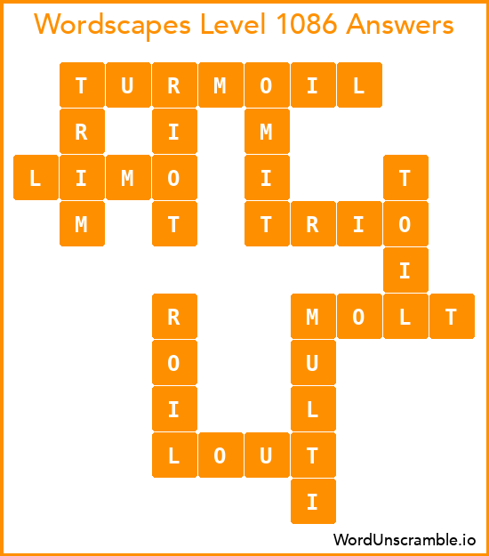 Wordscapes Level 1086 Answers