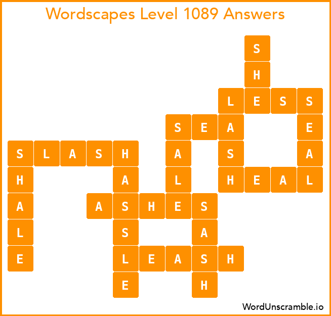 Wordscapes Level 1089 Answers