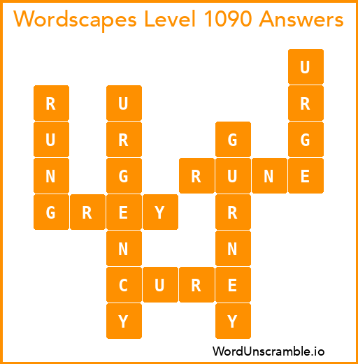 Wordscapes Level 1090 Answers
