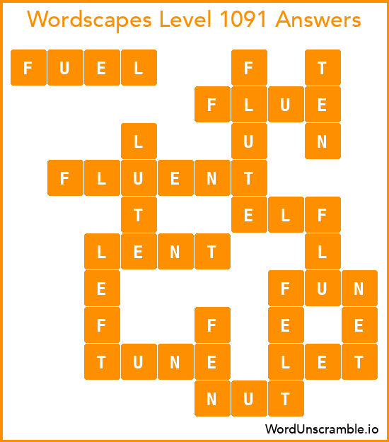 Wordscapes Level 1091 Answers