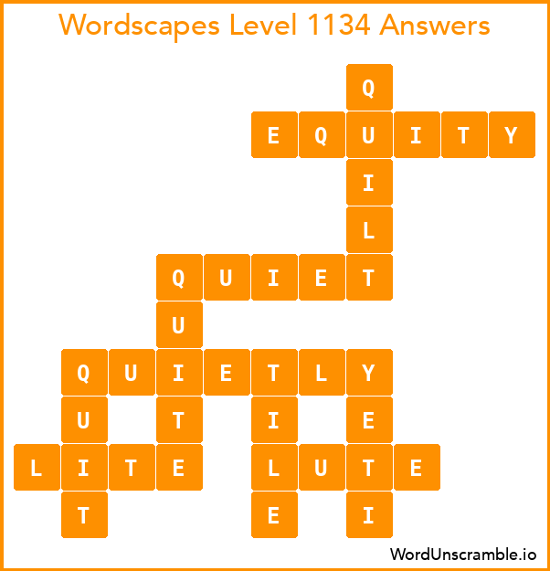 Wordscapes Level 1134 Answers