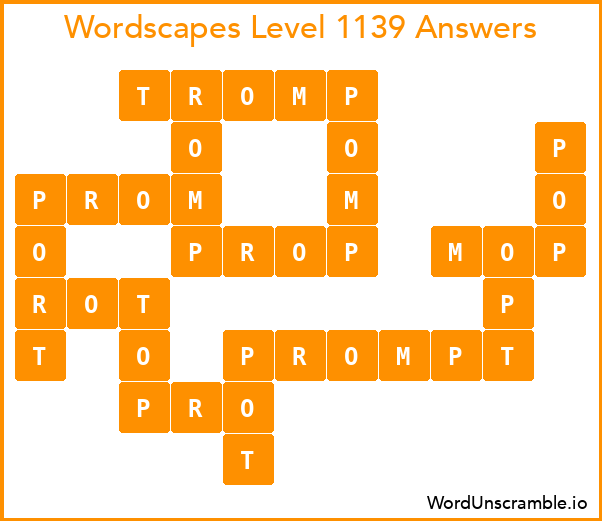 Wordscapes Level 1139 Answers