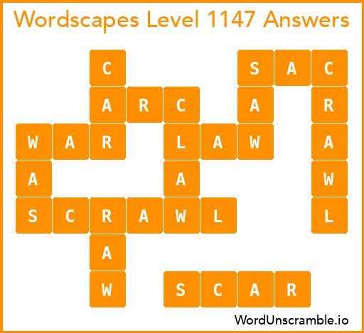 Wordscapes Level 1147 Answers