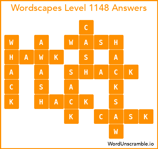 Wordscapes Level 1148 Answers