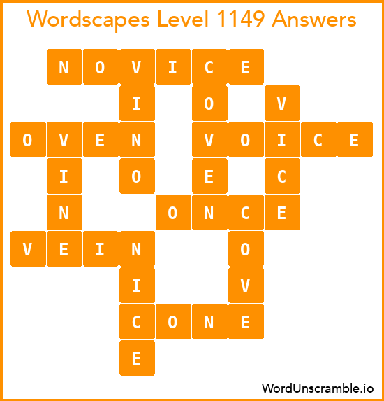 Wordscapes Level 1149 Answers