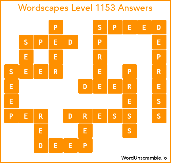Wordscapes Level 1153 Answers