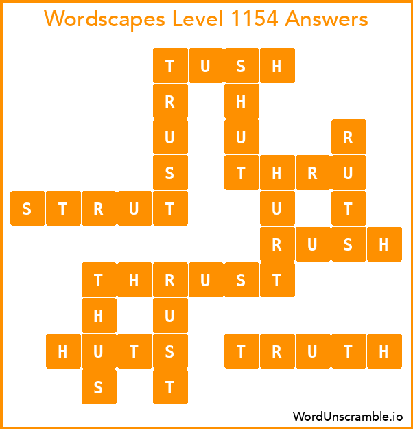 Wordscapes Level 1154 Answers