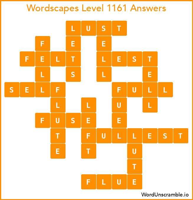 Wordscapes Level 1161 Answers