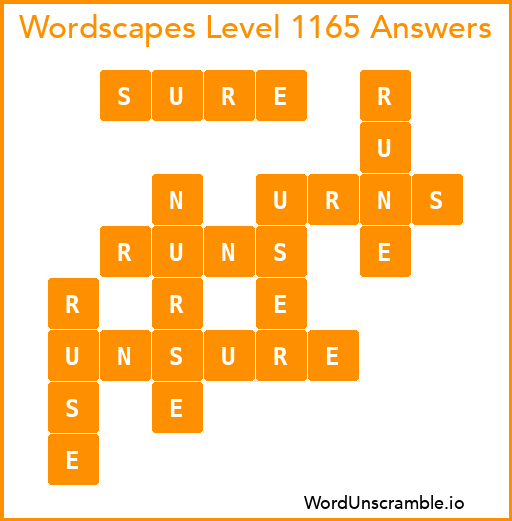 Wordscapes Level 1165 Answers