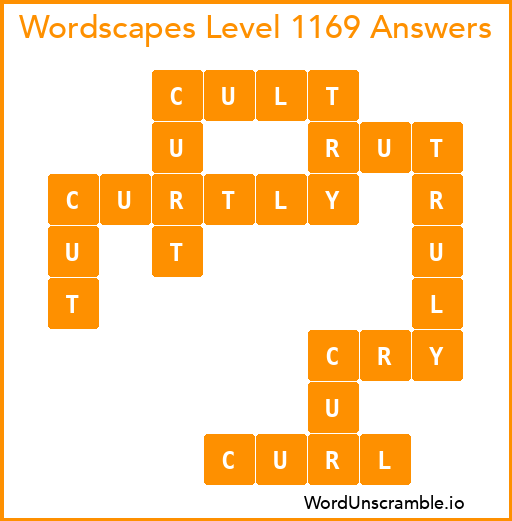 Wordscapes Level 1169 Answers