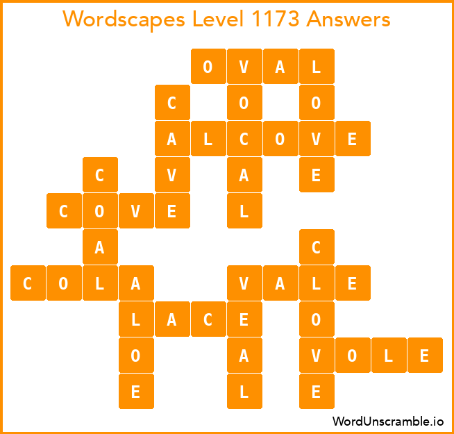 Wordscapes Level 1173 Answers