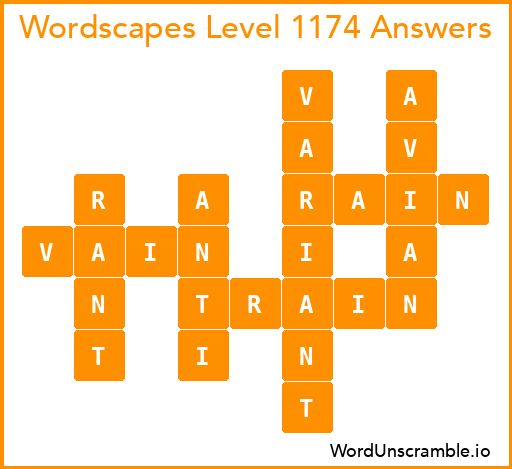 Wordscapes Level 1174 Answers
