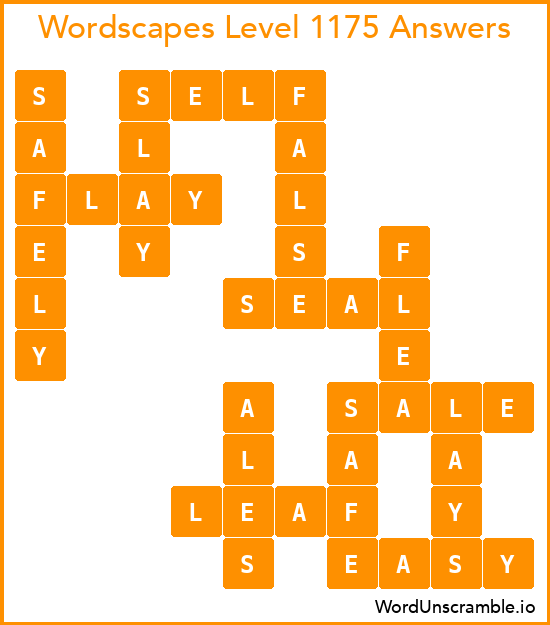 Wordscapes Level 1175 Answers