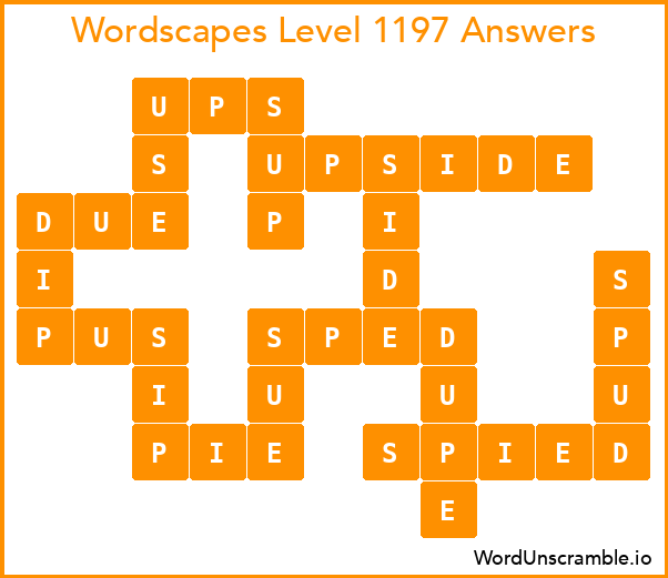 Wordscapes Level 1197 Answers