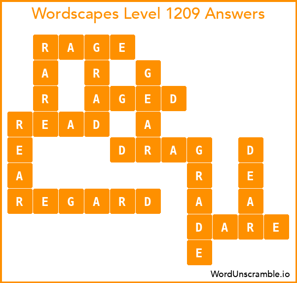 Wordscapes Level 1209 Answers