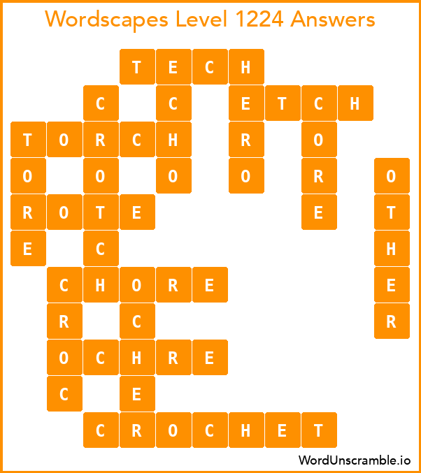 Wordscapes Level 1224 Answers
