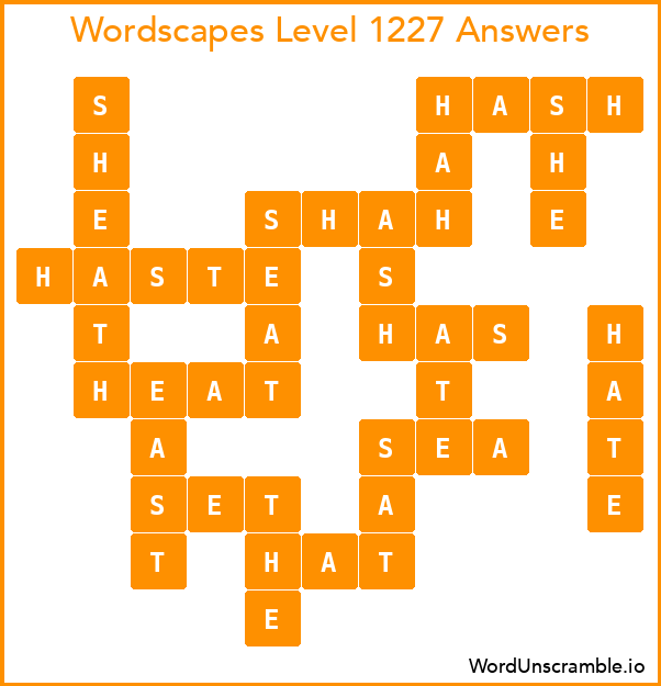 Wordscapes Level 1227 Answers
