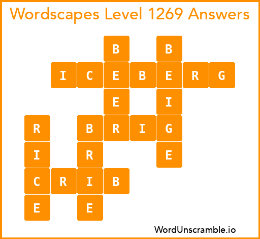 Wordscapes Level 1269 Answers