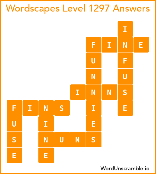 Wordscapes Level 1297 Answers