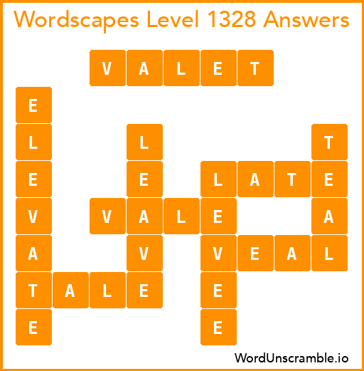 Wordscapes Level 1328 Answers