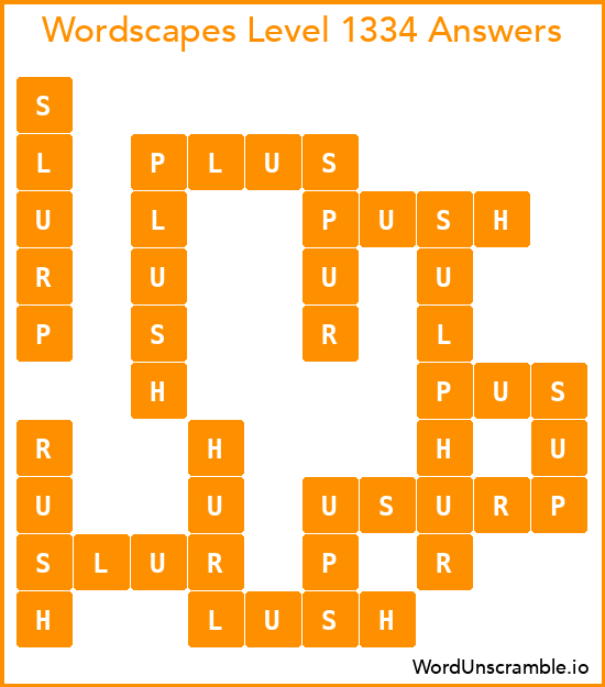 Wordscapes Level 1334 Answers