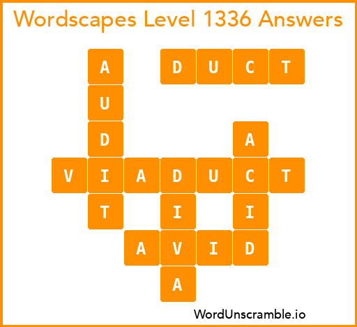 Wordscapes Level 1336 Answers