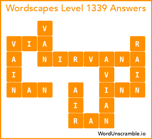 Wordscapes Level 1339 Answers