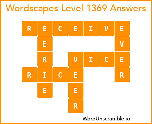 Wordscapes Level 1369 Answers