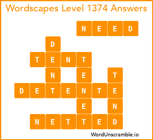 Wordscapes Level 1374 Answers