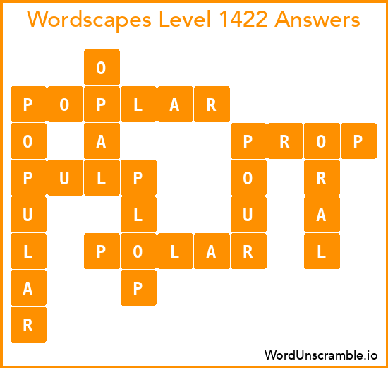 Wordscapes Level 1422 Answers