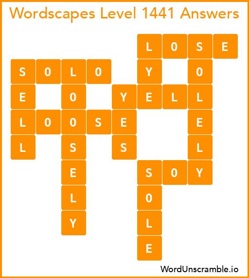Wordscapes Level 1441 Answers
