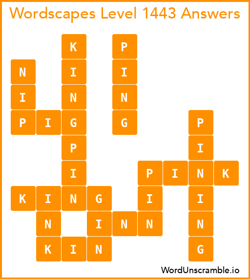 Wordscapes Level 1443 Answers