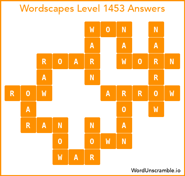 Wordscapes Level 1453 Answers