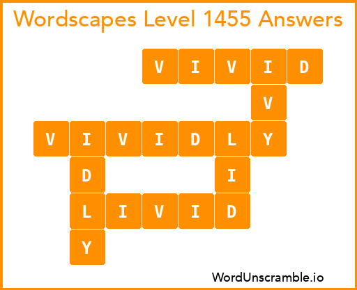 Wordscapes Level 1455 Answers