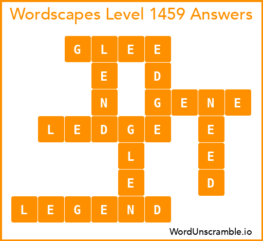 Wordscapes Level 1459 Answers