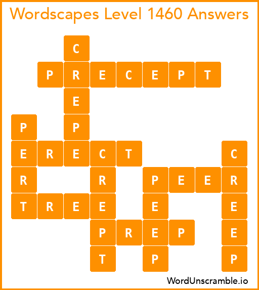 Wordscapes Level 1460 Answers