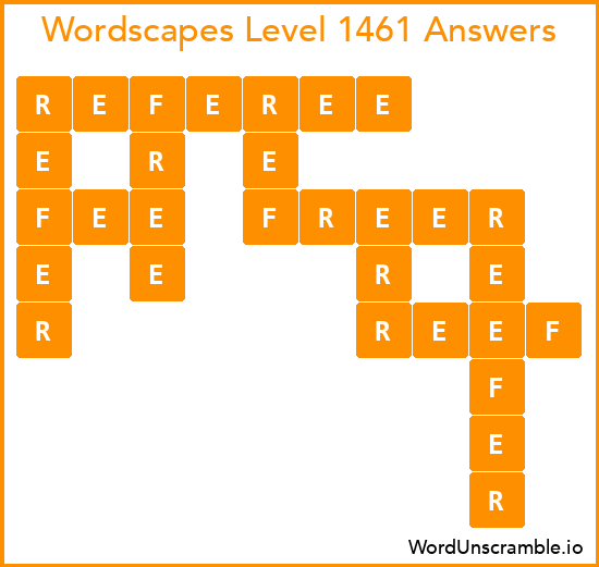 Wordscapes Level 1461 Answers