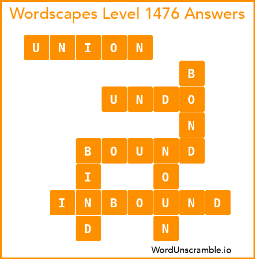 Wordscapes Level 1476 Answers