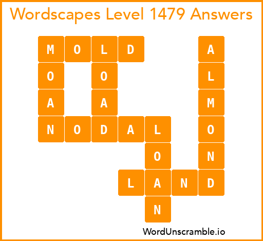 Wordscapes Level 1479 Answers