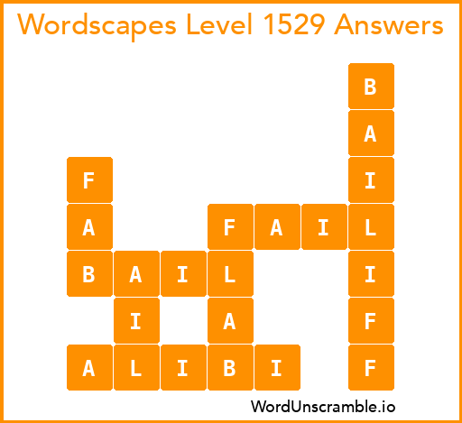 Wordscapes Level 1529 Answers