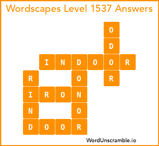 Wordscapes Level 1537 Answers