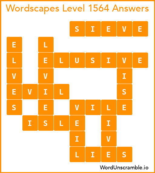 Wordscapes Level 1564 Answers